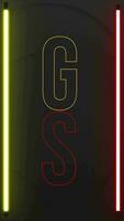Galatasaray neon licht telefoon achtergrond of sociaal media sharing vrij video