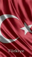 turkiye drapeau agitant agitant drapeau visuel téléphone Contexte fond d'écran video