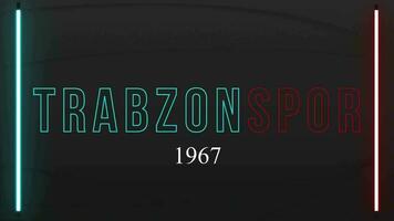 Trabzon Spor Neon light Phone background or social media sharing Free Video