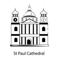 St Paul Cathedral vector