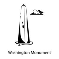 monumento de moda de washington vector