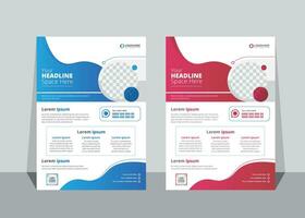 Business brochure flyer design, cover modern layout, annual report, poster, flyer in A4 with colorful organic shapes for tech, science, and market with a light background vector