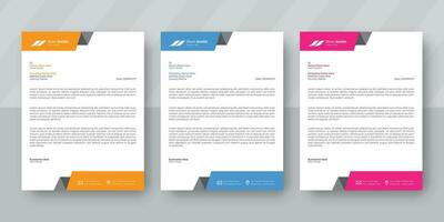 Creative corporate letterhead flyer with minimal design for official use. Abstract and professional designs for informative newsletters, magazines, posters, and brochures. vector