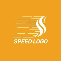 Speed iconic logo vector