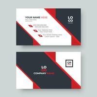 Creative and modern business card design template vector