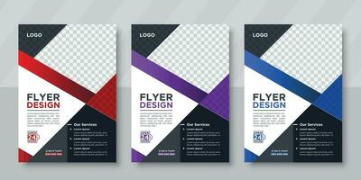 Creative business flyer Template design for Brochures, posters, Annual Reports, Magazines, and Corporate business Presentation in A4 size vector