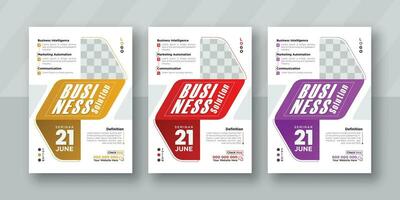 Creative modern flyer, brochure design template, and annual report, book cover, corporate identity template in an A4 page vector