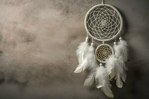 Dreamcatcher wall decor. Generate Ai photo