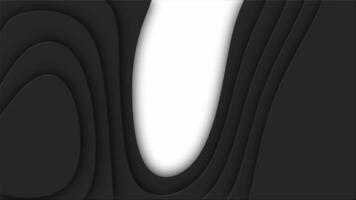 Black cutted abstract background pattern of lines and waves video