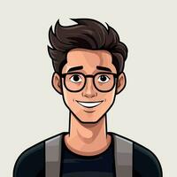 Geek Boy Vector illustration