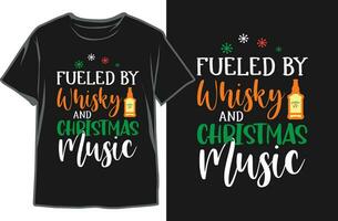 Navidad bebida fiesta camiseta diseño. alegre Navidad fiesta camisa vector