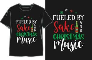 Christmas Drink Party T-shirt Design. Merry Christmas Party shirt vector