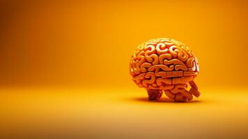 3D Orange Brain toys photo