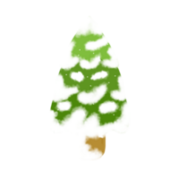 nieve cubrir árbol Navidad png