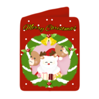 carte de voeux de noël png