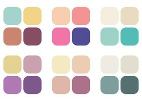 Abstract Colored Palette Guide. RGB color vector