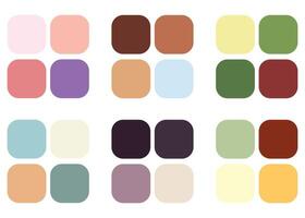 Abstract Colored Palette Guide. RGB color vector