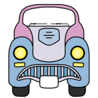 vecchio auto cartone animato png