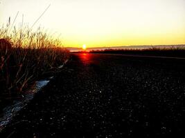 The atmosphere of the road behind the dam, the exercise place photo