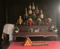 Khon performance is an ancient performance of Thailand. photo