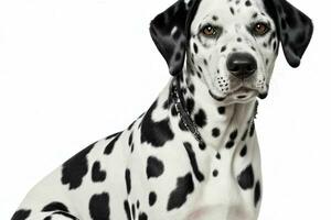 Photo of dalmatian dog. AI Generative Pro Photo