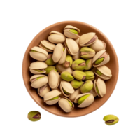 pistachio nuts in a bowl png,AI Generative png