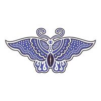 Javanese butterfly icon vector image illustration