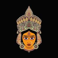 indio batik mujer cabeza icono vector imagen ilustración