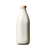 une bouteille de Lait sur une transparent arrière-plan, ai génératif png