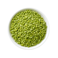 green peas in a bowl on a transparent background,AI Generative png