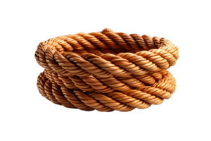 a rope is wrapped on transparent background,AI Generative png