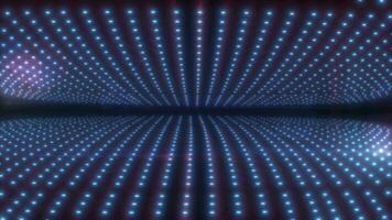 Abstract blue background of glowing futuristic energy magical bright dots and particles video