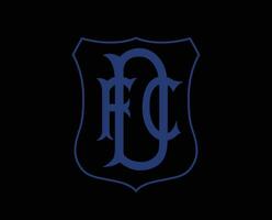 Dundee fc logo club símbolo Escocia liga fútbol americano resumen diseño vector ilustración con negro antecedentes