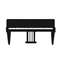 piano transparant achtergrond, ai generatief png