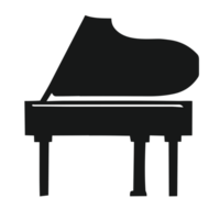 piano transparant achtergrond, ai generatief png