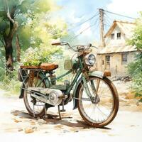 bicycle in the street photo