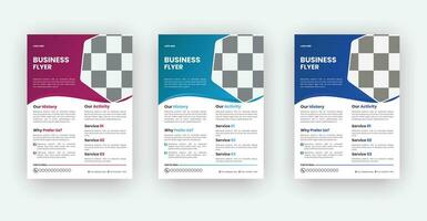 Business brochure flyer design a4 template. vector