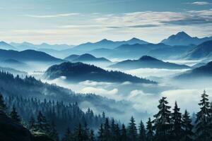 sunrise in the mountains photo