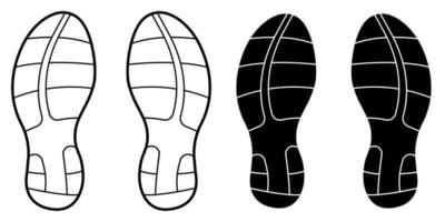 Deportes zapatilla de deporte único, corriendo zapatos. activo sano estilo de vida. negro y blanco vector