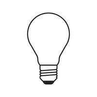 light bulb vector icon