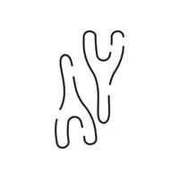 Microbe and bacterium vector line icon. Grey virus, bacteria, germs and microbe icon isolated on white background. Antibacterial and antiviral defence, protection infection.