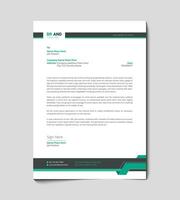 Letterhead design template vector