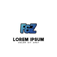 FZ Initial Logo Design Vector