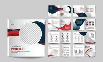 Creative square brochure design template with unique concept vector