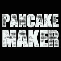 Pancake Maker Funny Breakfast Food T-Shirt vector