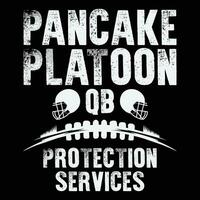 Football Offensive Lineman Pancake Platoon Gift T-Shirt vector