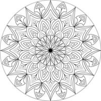 floral mandala modelo diseño vector ilustración