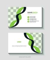 business card modern design vector