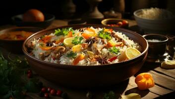 rice with vegetables photo
