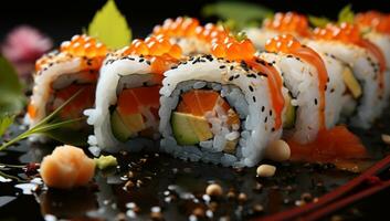 sushi on a plate photo